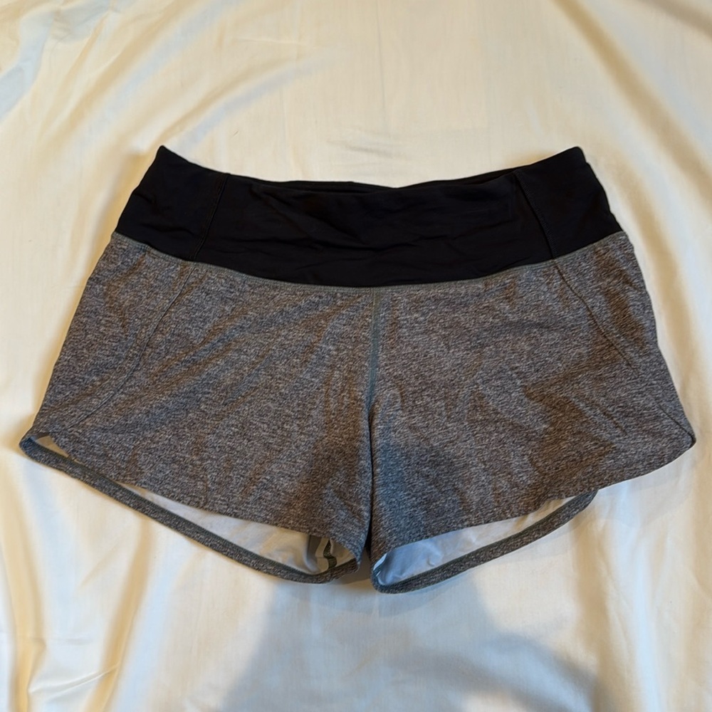lululemon athletica Gray and Black Athletic Shorts - Picture 2 of 2